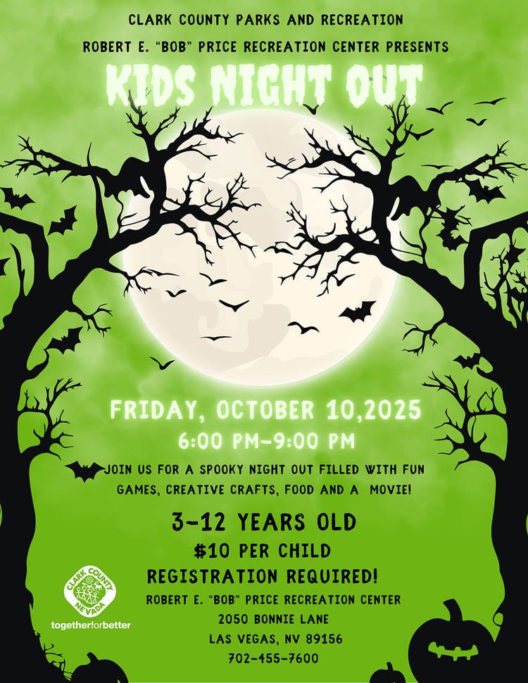A promotional poster for 'Kids Night Out'