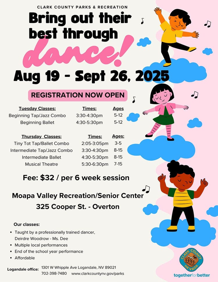 Logandale Dance Class flyer, Picture
